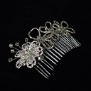 Aleación con cristal / Rhinestone Hair Combs Mujeres
