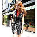 Permanent Collar PU Casual / Vest Party