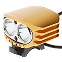 LetterFire LF20 3-Mode 2xCREE XML-U2 LED-Scheinwerfer (2000LM 4x18650 Gelb)