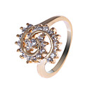 Lovely Copper Alloy CZ Diamond Rings