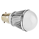 Dimmable B22 5W 320-350LM 3000-3500K Warm White Light LED Ball Bulb (220V)