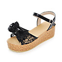 Encaje Sexy And PU sandalias de tacón de cuña con bowknot zapatos de fiesta / noche (más colores)