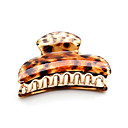 Hermosa acrílico / aleación con Barrette Casual estampado de animales de la Mujer