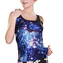 Cintilante Tanque Galaxy Blue (Bust :86-102 centímetros Cintura :58-79 centímetros Hip :90-104 centímetros Comprimento: 62 centímetros)