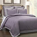 5pcs lila muster Bettwäsche Bettbezug Set