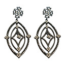 Fashion Alloy Crystal Drop Earrings