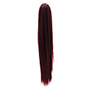 12 polegadas sintético preto populares reta rabo de cavalo Hair Extensions