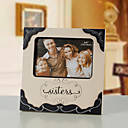 Hermanas de madera Marco de fotos con decoración de ángulo