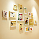 Conjunto de 15 de madeira Photo Wall Combinação Quadro