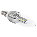 E14 320LM 3W 6000-6500K Natural White Light LED Candle Bulb (220V)