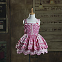 Zoete Kleine Dame Roze Stippen Katoen Kids Lolita Jumper rok