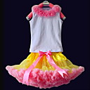 Flowers Tops With Matching PettiDress Set Cotton/Tulle Flower Girl Dress
