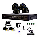 4 Channel One-Touch Online CCTV DVR System(4 Indoor Dome camera with Sony CCD)