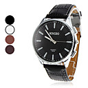 Mannen analoge quartz PU polshorloge (verschillende kleuren)