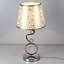 40W Contemporary Table Light with Elegant Beautiful Pattern Flowers Fabric Shade Crystal Decor