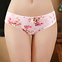 Print Lace-trim Panties