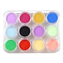 12 Color Nail Art Sculpture Carving Acrylic Powder
