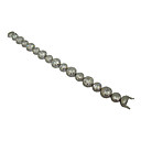 925 Sterling Silver Bracelet With The Ring And Colour Crystal Design (Qty: 20) Free Shipping(FMR048)