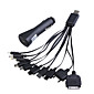  10-em-1 carregador USB para iPod / iPhone / PSP / celulares