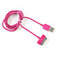usb 2.0 mini cavo di sincronizzazione per iPad, iPod e iPhone (1 m di lunghezza, rosa rossa)
