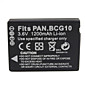 1200mAh 3.7V Digital Camera Battery DMW-BCG10E for PANASONIC Lumix DMC-TZ6 and More