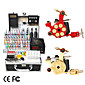  2 Gusseisen Revolver desiign Tattoo Gun Kit mit LCD-Leistung (40 Farb-Tinte)