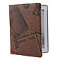 Unique Style PU Leather Case with Stand for the New iPad (Brown)