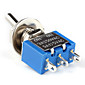 elektrische DIY Leistungsregelung 3-Pin-Kippschalter blau silber (10-Stück-Packung)