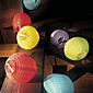 Solar Chinese Party Lantern String Lights (10-Pack)
