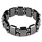Fashionable Oblong and Ball Shape Hematite Bracelet