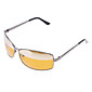 HONGLANG classiques Jaunes résine Polarized Lens Black Lunettes de Soleil vision nocturne conduite